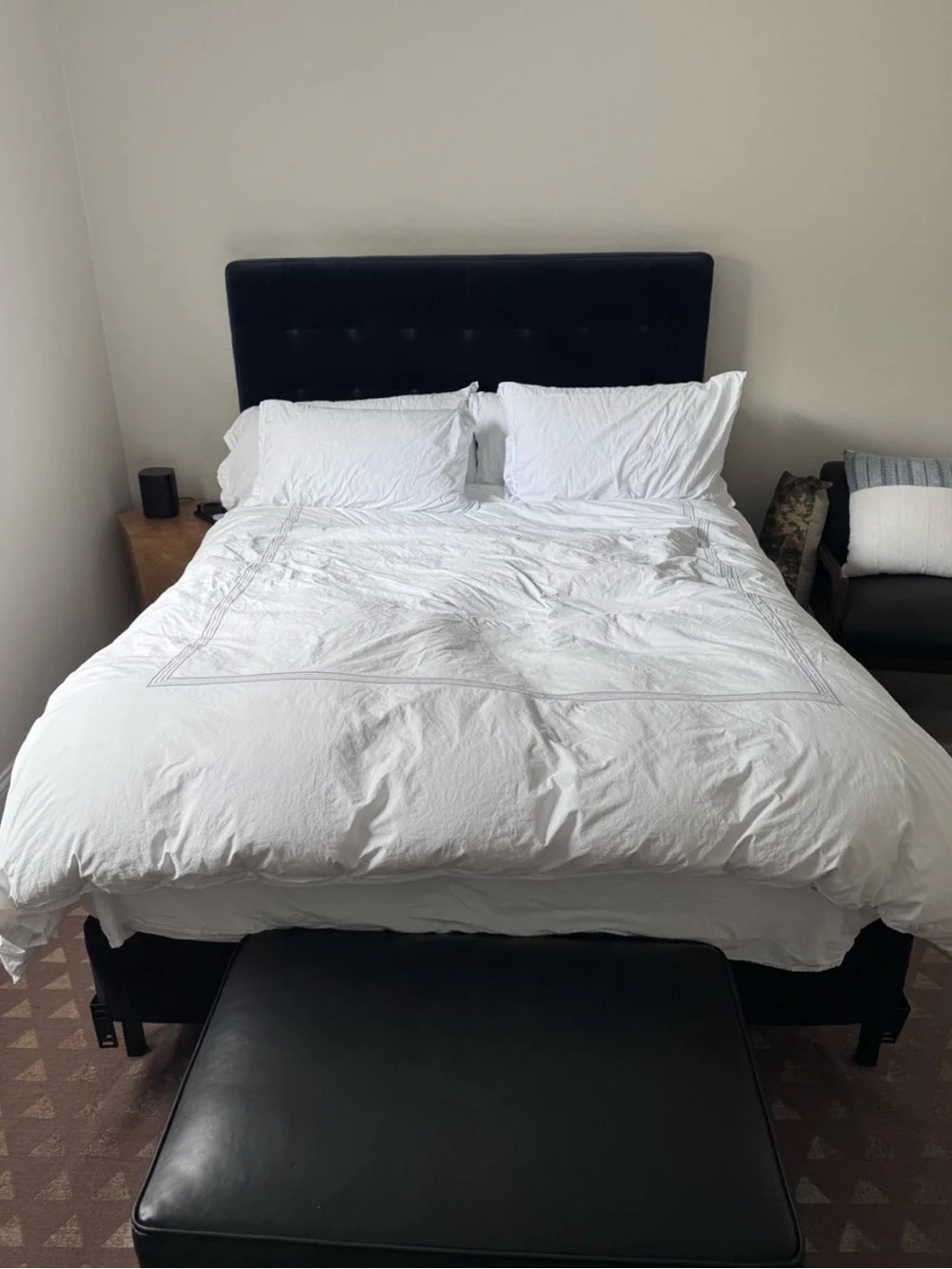 Dea Italian Luxury Linens Sinfonia Toscana Percale Duvet White Queen